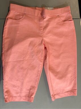 Coral Bay Coral Stretch Capris Size 16W